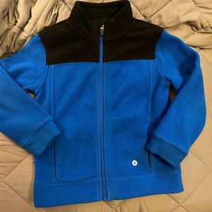 Xersion Kids Size 5/6 Blue/Black Fleece Jacket with pockets!!